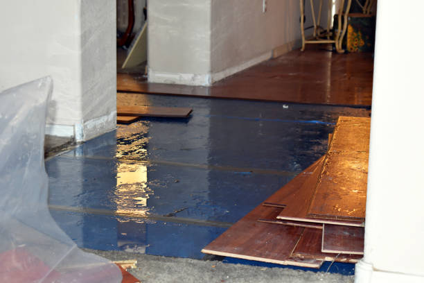 Professional Sewage Cleanup technician working in Niagara, WI